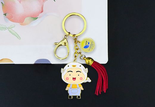 白蕉海鱸金屬鑰匙扣掛件定制