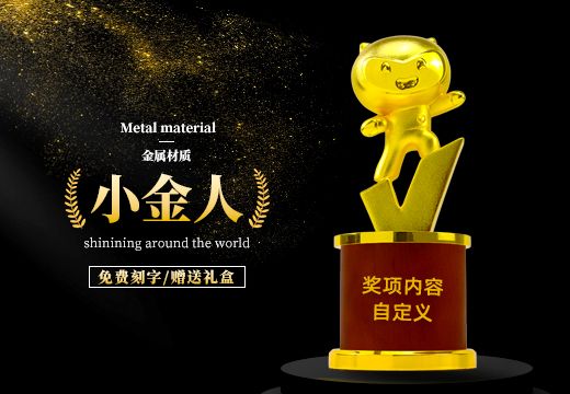 小金人金屬創(chuàng)意獎杯定制