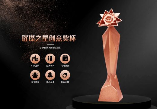 璀璨之星金屬創(chuàng)意獎杯定制
