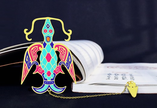 吉祥鳥金屬書簽定制