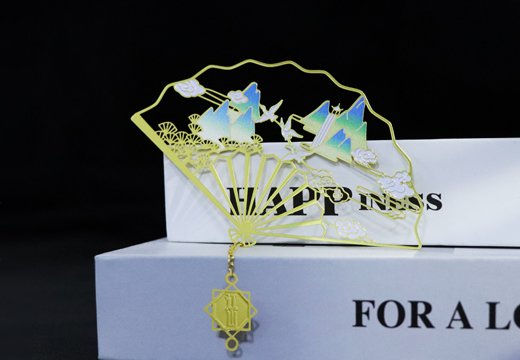 團(tuán)扇國風(fēng)金屬書簽定制