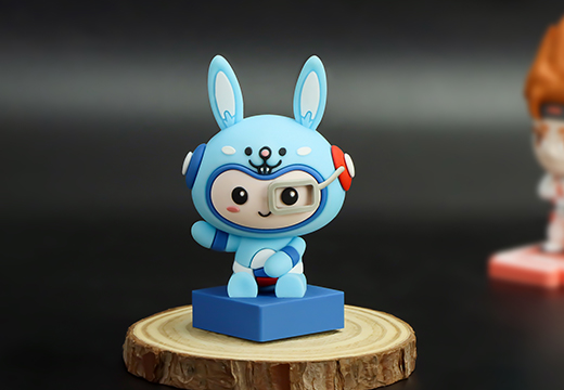 兔子軟膠公仔盲盒擺件定制