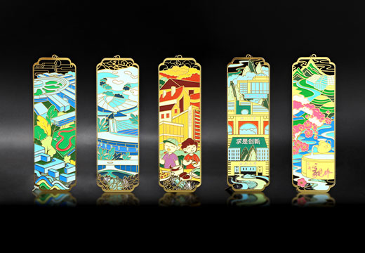 景點紀(jì)念品金屬書簽定制