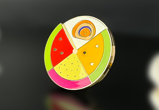 企業(yè)旋轉(zhuǎn)金屬徽章定制