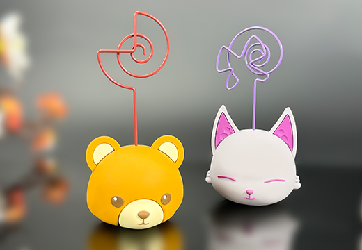 軟膠公仔擺件便簽夾定制