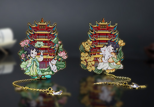 黃鶴樓金屬印刷書簽定制