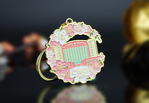 學(xué)院金屬烤漆鑰匙扣定制