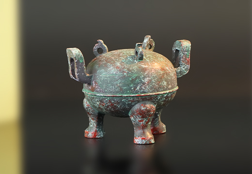 中山鐵足銅鼎冰箱貼定制