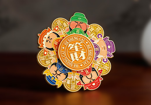 旋轉金屬烤漆冰箱貼定制