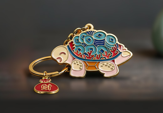 烏龜金屬鑰匙扣定制