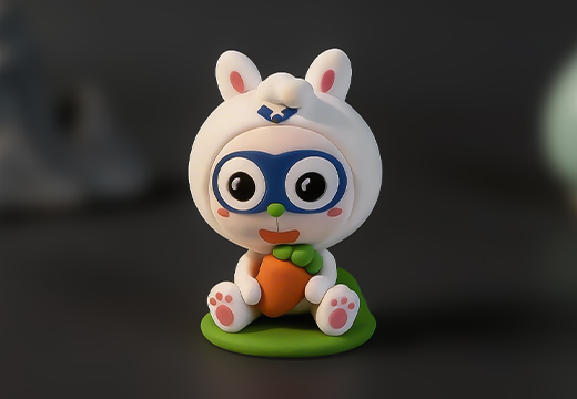 兔子PVC公仔擺件定制